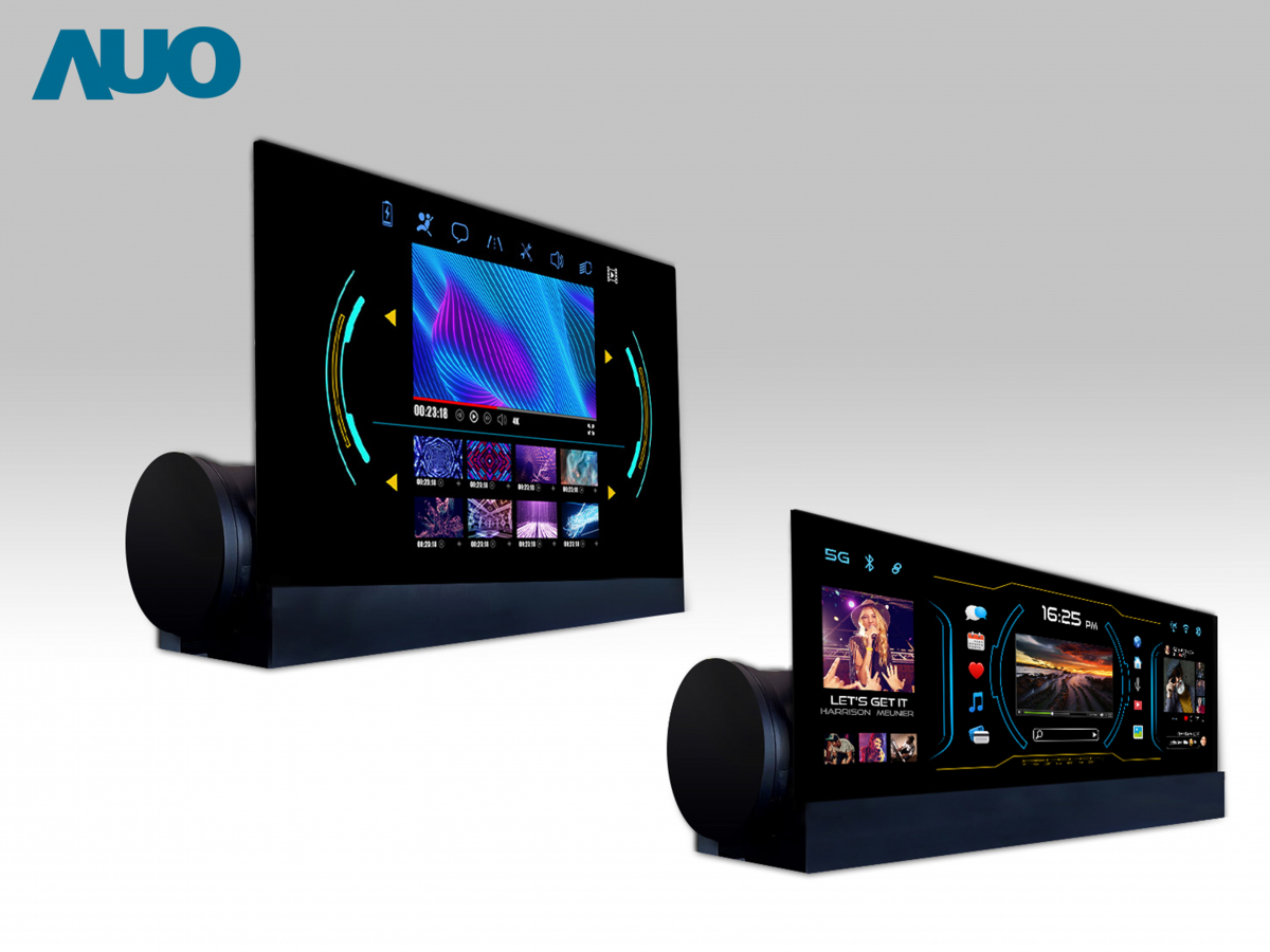 友達14.6吋可捲式Micro LED面板，導入車內資訊、影音娛樂及駕駛安全系統，翻轉智慧移動場域