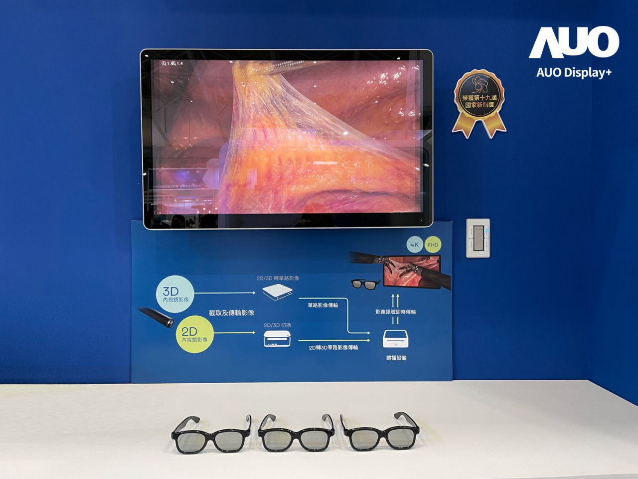 達擎寬視角3D醫療顯示器，協助醫護團隊成員於手術進行時，皆能看到一致性的3D影像，提高溝通效率，使手術更精準、快速完成達擎寬視角3D醫療顯示器，協助醫護團隊成員於手術進行時，皆能看到一致性的3D影像，提高溝通效率，使手術更精準、快速完成