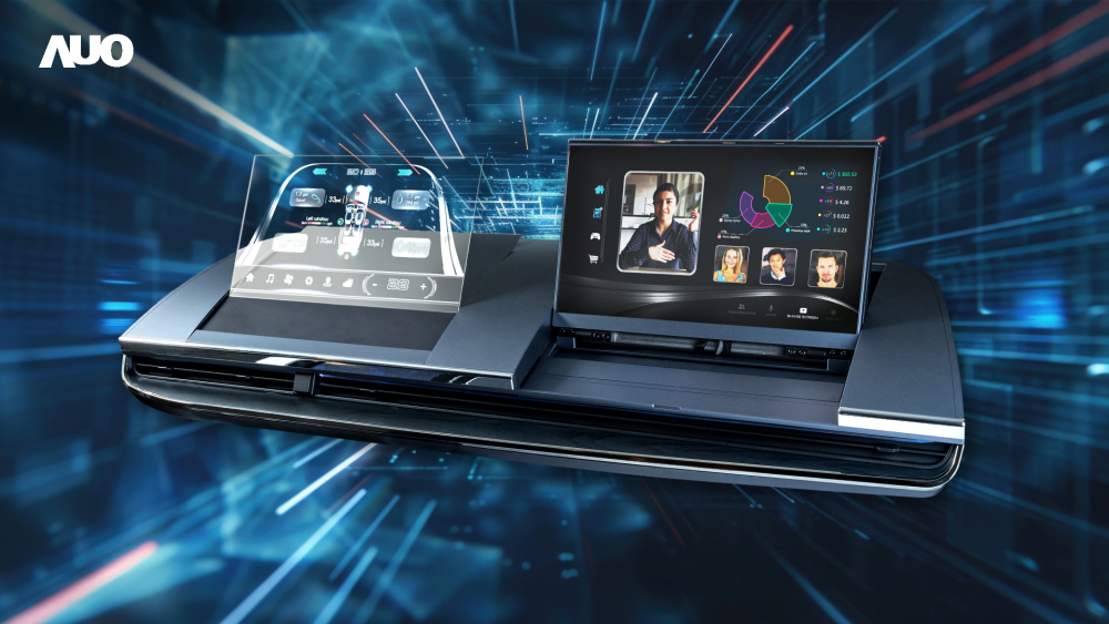 JNTY江南Micro LED Display HMI解决方案打造透明Micro LED前座仪表，呈现信息并保留驾驶视野开阔；亦为副驾驶座乘客打造收放自如的Micro LED屏幕，在不影响显示质量的前提于显示区内建镜头，让用户能与视讯对象直接眼神接触，提供绝佳的双向沟通体验