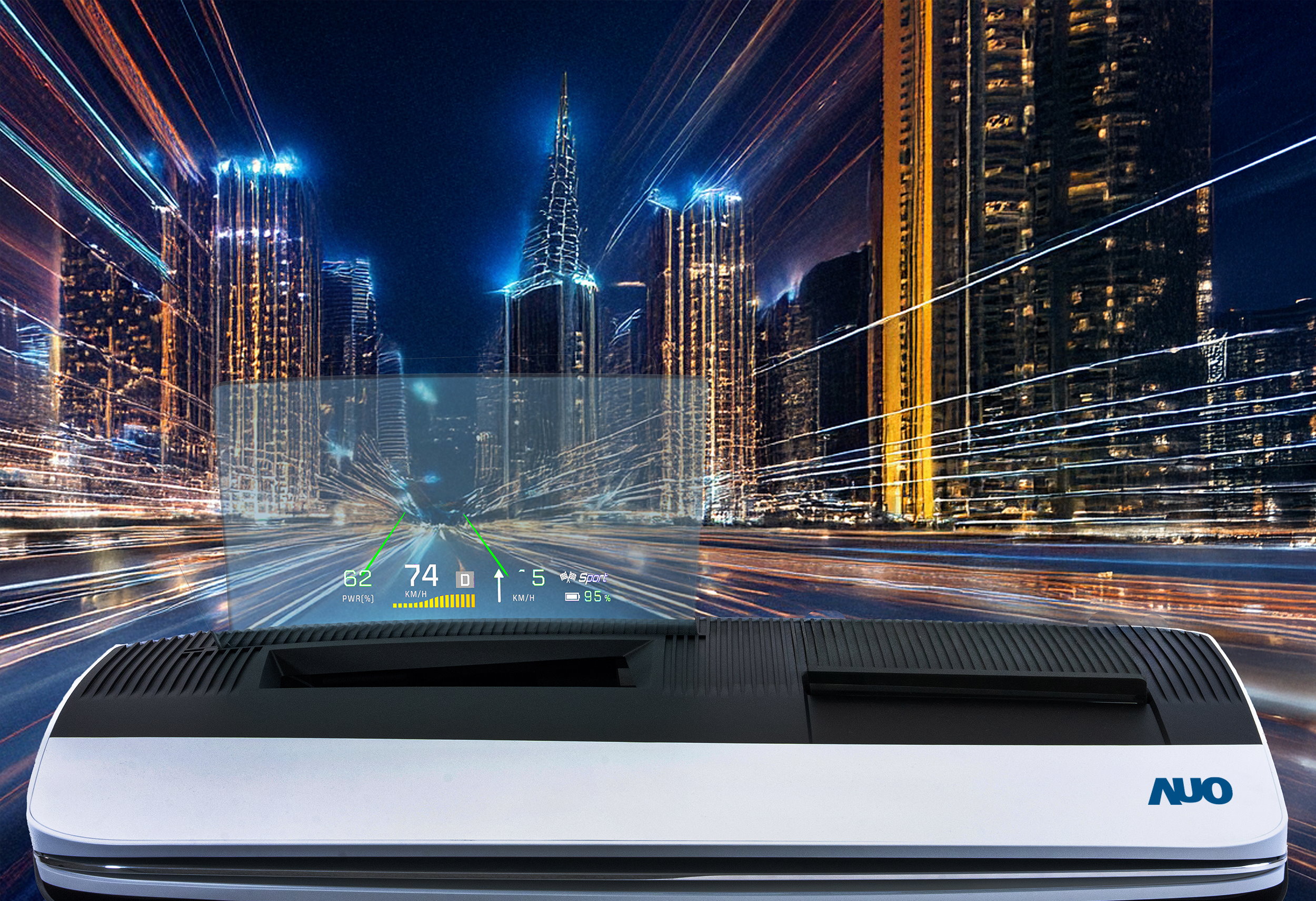 JNTY江南推出13吋Micro LED抬头显示器，提供高入眼亮度、高色彩饱和度的显示质量，在阳光下或黑暗中都清晰可见，并利用Micro LED模块体积小的优势，解决车用空间有限的痛点