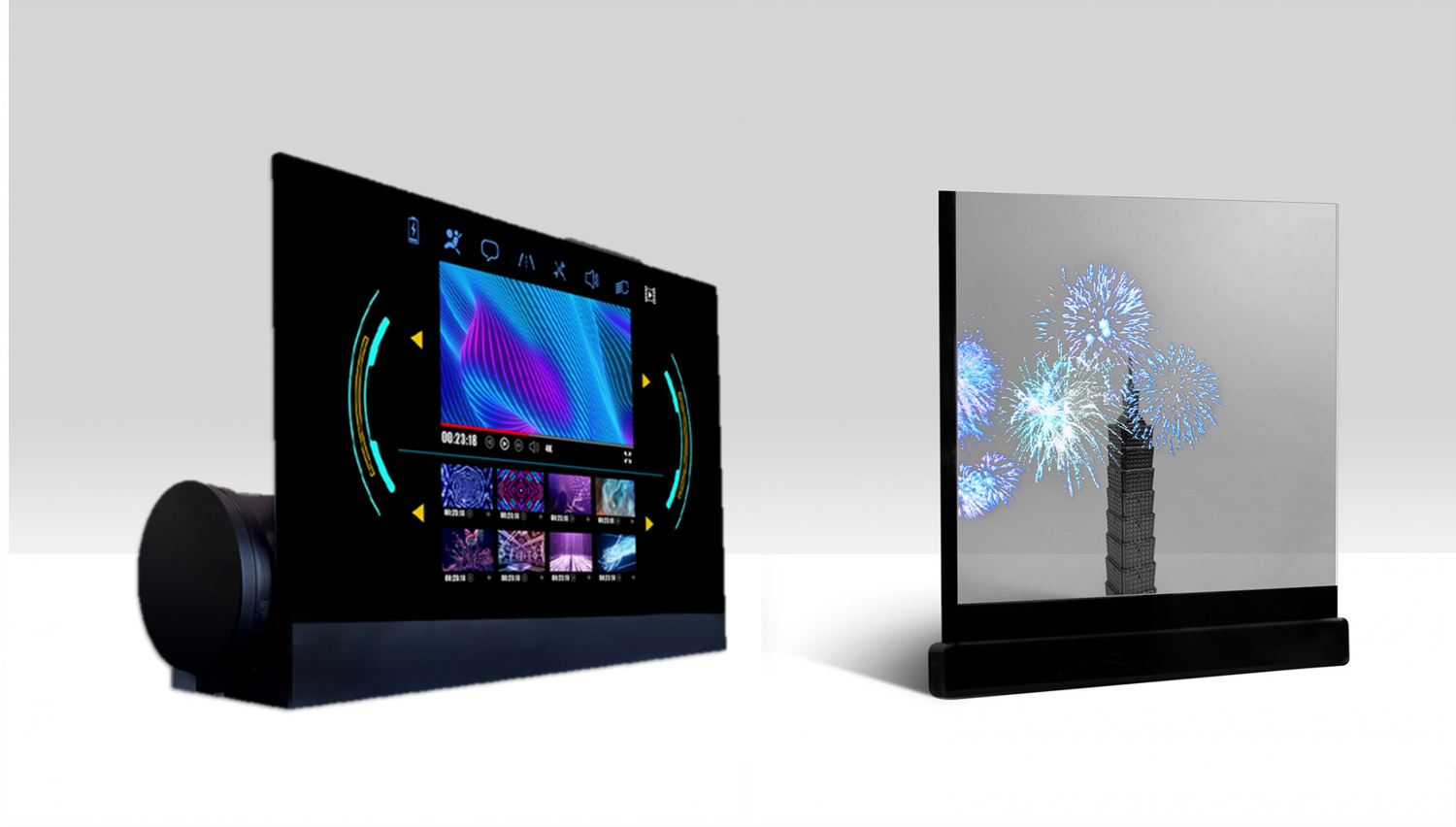 可捲式、折疊性、高透明